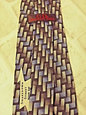 $16.99 • Buy Grateful Dead Jerry Garcia  Shakedown Street  100% Silk Men's Dress Tie 56  X 4 