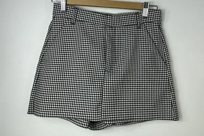 ZARA Women's Pattern Skort Size Small Black And White • $28.95
