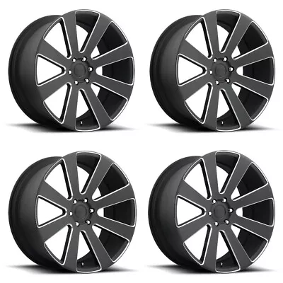 Set 4 DUB S187 8-Ball 24x10 6x135 Matte Black Milled Wheels 24  30mm Rims • $2352