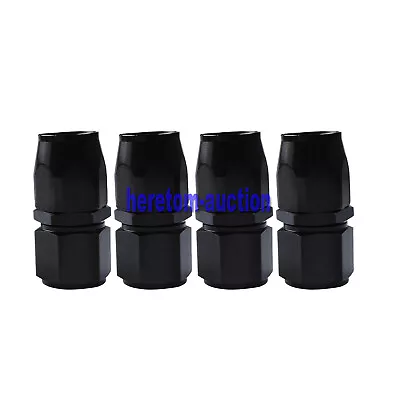 4x AN8 8AN Straight Fast Flow Swivel Fuel Oil Gas Line Hose End Fitting Adaptor • $23.98