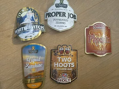 £5.50 • Buy 5 X Beer Pump Clips, All Curved, Fronts Only