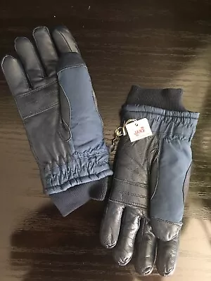 SKI SNOW KOMBI MEN'S GLOVES -Sz S-THICK INSULATED POLY LEATHER KOREA VINTAGE-NWT • $42.73