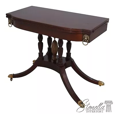 L63549EC: BAKER Historic Charleston Regency Mahogany Games Table • $1595