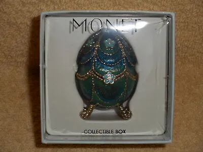 Monet   Blue Egg   Collectable  Trinket Box In Original Box • $21.99