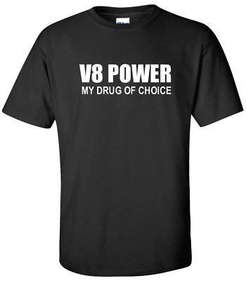 $14.99 • Buy V8 Power T-Shirt Truck Ford Chevy Camaro Mustang Race Drag Racing Funny Shirt 