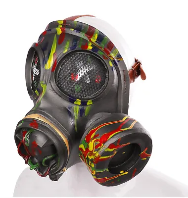 Child Cosplay Color Mask Gas Mask Cool Masquerade Costumes Halloween Mask. • £21.07