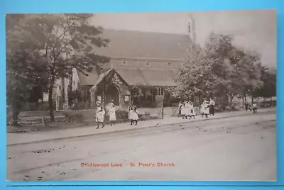 CHARLES MARTIN Postcard C.1905 ST.PETER'S CHURCH CRICKLEWOOD LANE LONDON • £6.75