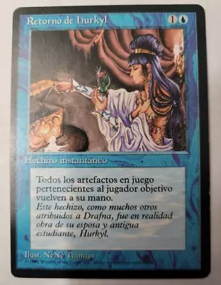 MTG - Spanish 4th Edition Hurkyl's Recall!  FBB!  Near Mint!  FREE SHIPPING! • $19.94