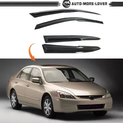 Window Visor For 2003-2007 Honda Accord 4-Door Sedan Sun Shade Rain Guard • $21.39