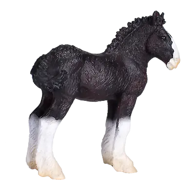 .Mojo SHIRE HORSE FOAL Toy Model Figures Kid Girls Plastic Animals Farm Figurine • £7.95