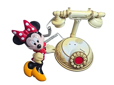 Vtg Disney Desk Telephone Broken Minnie Mouse Telemania 0802 Phone • $29.99