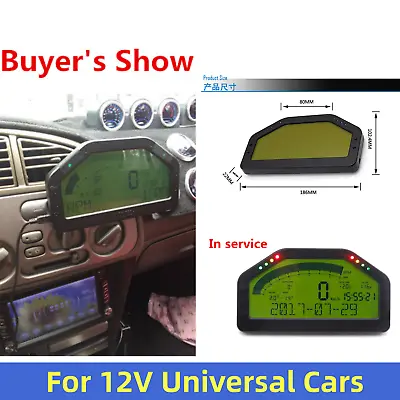 1x Car Race Dash Digital LCD Display Gauge Meter Bluetooth Full Sensor Set DO904 • $437.04