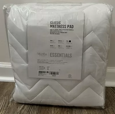 Martha Stewart Essentials Classic Quilted Mattress Pad Full Created For Macy's • $30