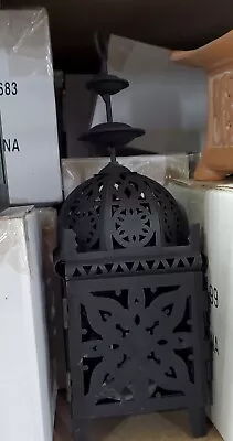 $14.39 • Buy Hanging  Tealight Candle Holder Lantern Black