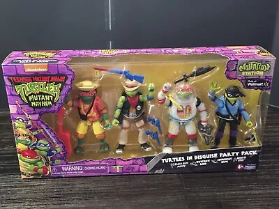 TMNT- Mutant Mayhem *Turtles In Disguise Party Pack* 4 Figure Set • $29.99
