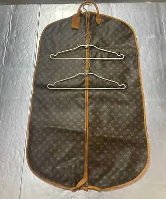 Authentic Louis Vuitton Monogram Garment Bag With Two Hangers Vintage Stamp 831 • $799.99