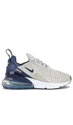 Nike Air Max 270 Sneakers (Women’s) - Light Bone/Diffused Blue • $50