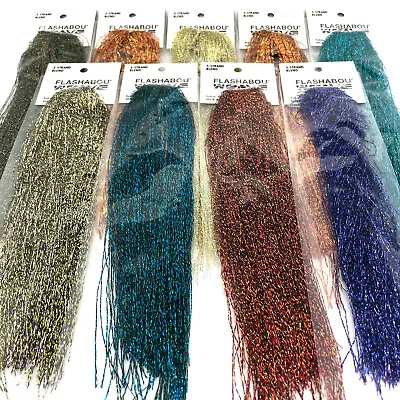 FLASHABOU WEAVE - Fly Tying Flash Material By Hedron - 10 Colors Available NEW! • $6.99