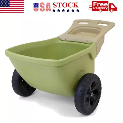 Easy Haul Wheelbarrow Durable Double Wall Plastic Construction Lightweight Cart • $185.24