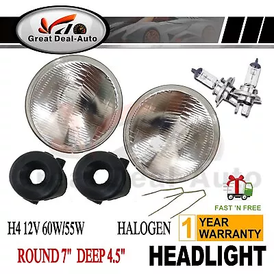 H4 7'' (178mm) 12V 60/55W High/Low Beam Halogen Headlamp Conversion Kit • $38.49
