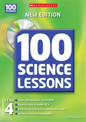 100 Science Lessons For Year 4 With CDRom McMahon Kendra Used; Good Book • £3.35