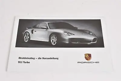 Porsche 911 Turbo 996 Direct Entry Quick Start Guide WKD 99681001 Manual • $15.68