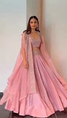 Party Wear Lehenga Choli Indian Wedding Dress Designer Lehenga Bollywood Lehenga • $131.24