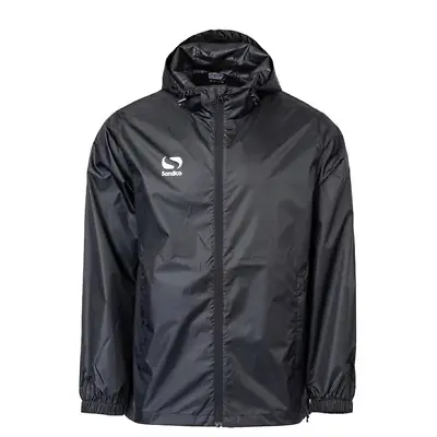 Sondico Football Managers Jacket Size L With White Piping To Shoulders In Black • £34.95