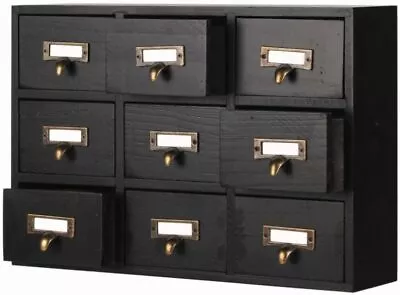 09 Drawers Apothecary Cabinet With Drawers Tabletop Apothecary Chests And Cabine • $68.99