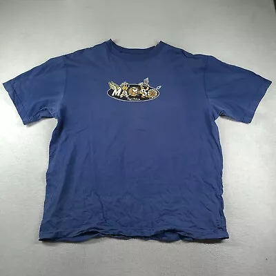 Vintage 1991 Mambo T Shirt Blue Logos Galore Size XL Cotton Made In Australia • $100