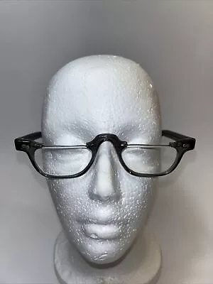 Vintage Eyeglasses Frameless Top Clear Gray Tinted Frame • $29.95