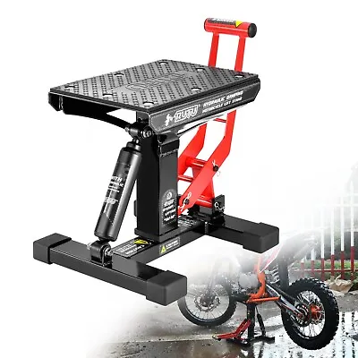 RUTU Hydraulic Adjustable Lift Stand Jack With 440Lbs Motorcycle Dirt Bike  • $87.29