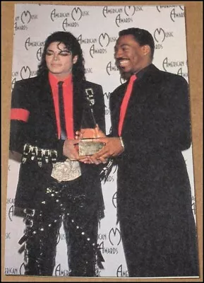 1989 Michael Jackson And Eddie Murphy RS Photo Clipping 2.5 X4.25  • $4.99