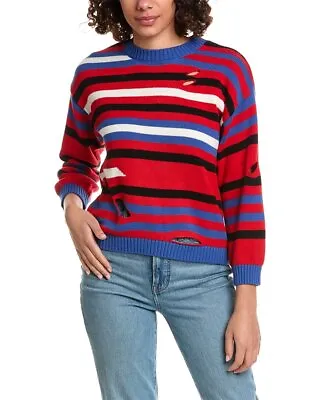 Minnie Rose Striped Cutout Cashmere-Blend Sweater Women's • $35.99