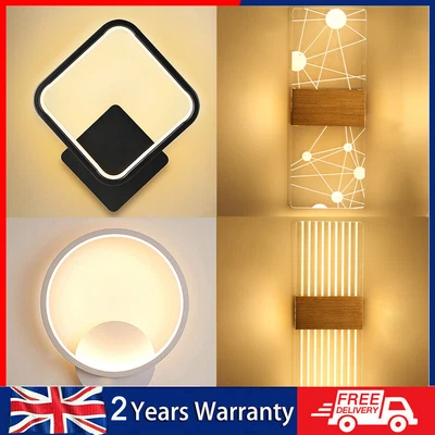 £10.99 • Buy Modern LED Up Down Wall Lights Lighting Fixture Outdoor Indoor Lamp Lighting UK