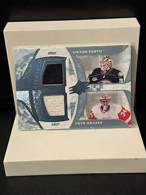 2013-14 SPx Rookie Materials Combos Petr Mrazek Viktor Fasth #RM2-NET Rookie RC • $5.99