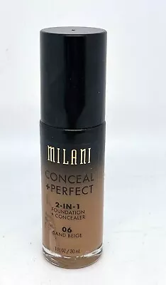 Milani Conceal + Perfect 2-in-1 Foundation 06 Sand Beige • $9.95