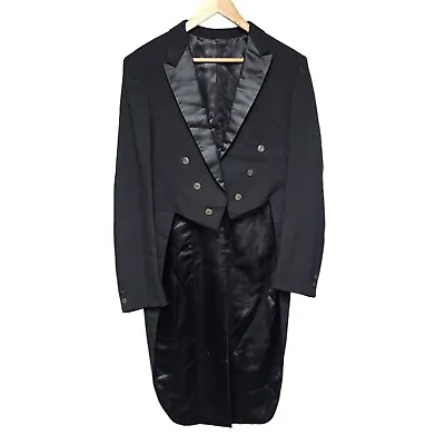 Vintage Tails 1940s Black Tailcoat Formal Jacket Mens  • $110