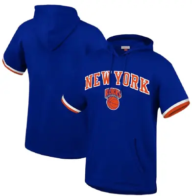 New York Knicks Mens Sizes S-M-L Mitchell & Ness Blue Hoodie $85 • $63.18