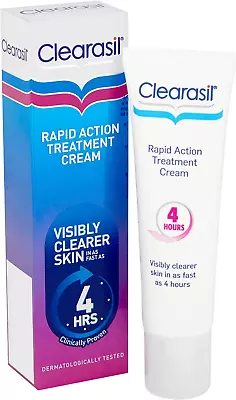 Clearasil Ultra Rapid Action Treatment Cream 25ml Removing Dead Skin Cells • £5.87