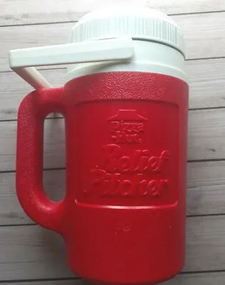 Vintage 80’s Pizza Hut Relief Pitcher Igloo  1/2 Gallon Water Cooler Jug  • $9.99