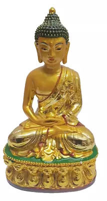 Healing! Blessed Tibetan Buddha Gold Gilt Statue: Meditation Buddha • $20.99