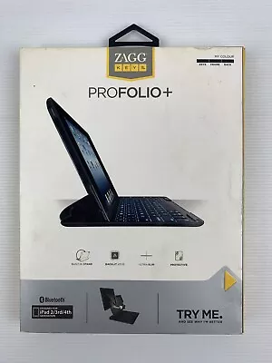 $69.97 • Buy ZAGG Keys PROFOLIO+ - For IPad 2 3rd 4th Gen - Black - New In Box
