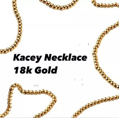 Plunder Design Fashion Jewelry Kacey 18K Gold Ionized Stainless Steel Necklace • $27.35