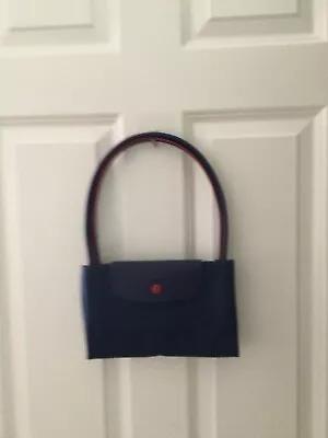 Pre Own Long Champ Le Pliage Large Tote Bag Navy • $45