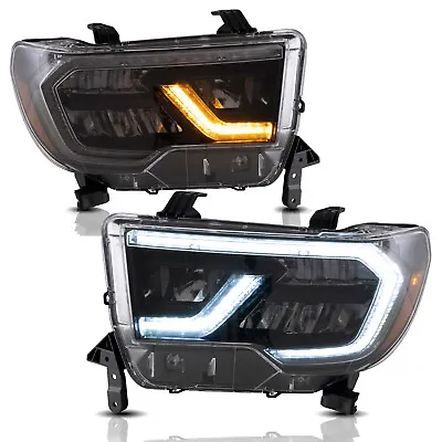 VLAND FULL LED Reflector Headlights For Toyota 07-13 Tundra & 08-20 Sequoia • $459.99