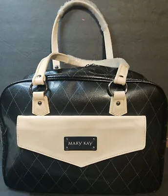 Mary Kay Large Tote-Overnight-Carry On-Consultant-Organizer-Black/Beige Bag • $29.98