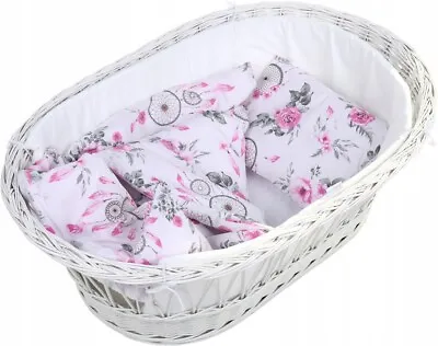 £9.99 • Buy Baby 2pc Bedding Set Fit Cradle/Moses Basket/Pushchair 70x80cm Dream Catcher
