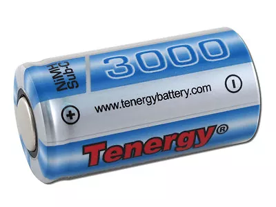 Tenergy Propel Sub C 3000mAh High Capacity NiMH Rechargeable Battery Flat Top • $3.99