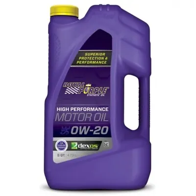 Royal Purple High Performance Motor Oil 0W-20 Premium Synthetic Motor Oil 5Quart • $35.31